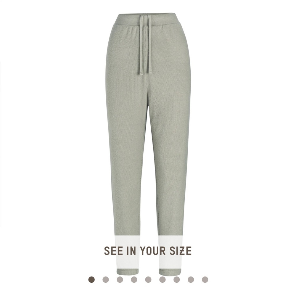 Skims waffle jogger mineral, size XS